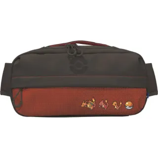 HORI Adventure Pack Umhängetasche (Pixel Rot) (rot/schwarz, für Nintendo Switch 2 / Switch / Switch OLED / Switch Lite)