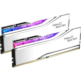 G.Skill DIMM 32 GB DDR5-6000 (2x 16 GB) Dual-Kit, Arbeitsspeicher (silber, F5-6000J2836G16GX2-TR5NS, Trident Z5 Royal Neo, AMD EXPO)