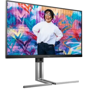 AOC Q27U3CV, QLED-Monitor (68.6 cm (27 Zoll), schwarz, QHD, IPS QD, USB Hub, KVM, B-Ware)
