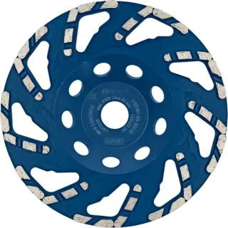 Bosch Professional Diamant-Topfscheibe Expert for Concrete, Ø 180mm, Schleifscheibe (Bohrung 22,23mm, für Beton- und Winkelschleifer)
