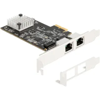 DeLOCK PCI Express x2 Karte zu 2 x RJ45, LAN-Adapter
