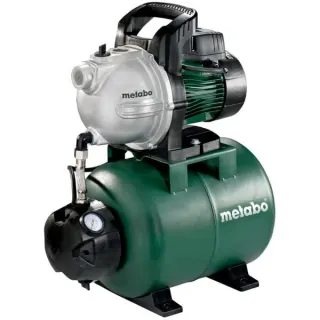 Metabo HWW 4000/25 G (600971000) Hauswasserwerk, Pumpe (grün/schwarz, 1100 Watt)