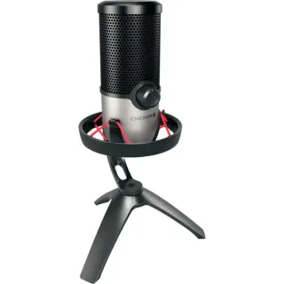 CHERRY UM 6.0 Advanced, Mikrofon (schwarz/silber, USB-C, Klinke)