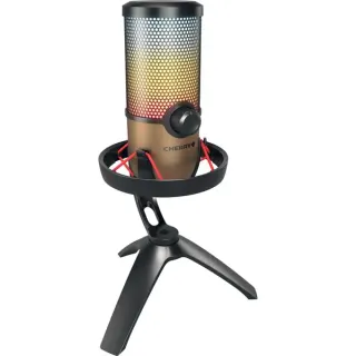 CHERRY UM 9.0 PRO RGB, Mikrofon (schwarz/kupfer, USB-C)