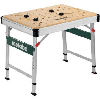 Metabo Multifunktionstisch MWB 100, Werkbank (silber/holz, belastbar bis 120 kg)