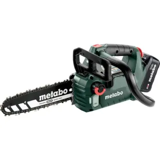 Metabo MS 18 LTX BL 25 (601595900) SET Akku-Kettensäge, 18Volt (grün/schwarz, Li-Ionen Akku 4,0Ah 18V)