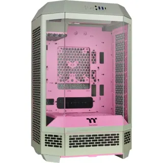 Thermaltake The Tower 300 Matcha Plum, Tower-Gehäuse (hellgrün/rosa, Tempered Glass)