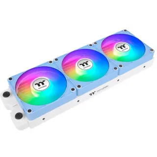 Thermaltake CT140 EX Reverse ARGB Sync PC Cooling Fan, Gehäuselüfter (hellblau, 3er Pack, 140 mm)
