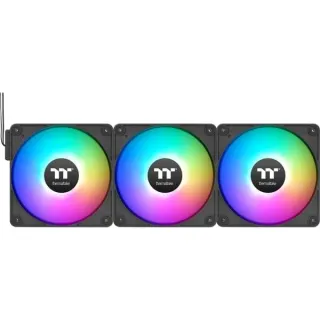 Thermaltake CT120 EX Reverse ARGB Sync PC Cooling Fan, Gehäuselüfter (schwarz, 3er Pack, 120 mm)