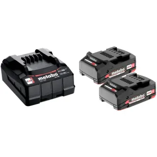 Metabo Basis-Set 2 x 2.0 Ah (685161000), Akku (2 x LiPOWER Akkupack 18 V/2,0 Ah)