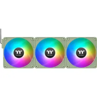 Thermaltake CT120 EX Reverse ARGB Sync PC Cooling Fan, Gehäuselüfter (hellgrün, 3er Pack, 120 mm)