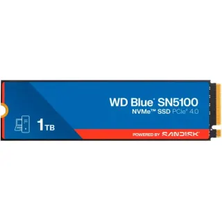 WD Blue SN5100 1 TB, SSD (blau, PCIe 4.0 x4, NVMe, M.2 2280)
