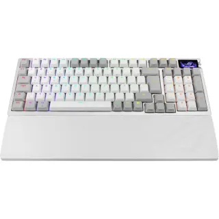 ASUS ROG Azoth 96 HE, Gaming-Tastatur (weiß, DE-Layout, ROG HFX V2)