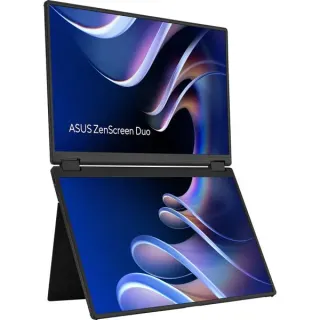 ASUS ZenScreen Duo MB14FCD, LED-Monitor (71 cm (14 Zoll), schwarz, 2xWUXGA, 360 Grad faltbar, Dual 14" USB-C, Mini-HDMI)