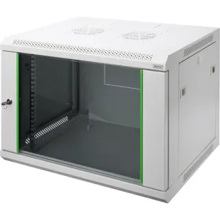Digitus Wandgehäuse Dynamic Basic 12 HE, IT-Schrank (hellgrau, 12 Höheneinheiten)