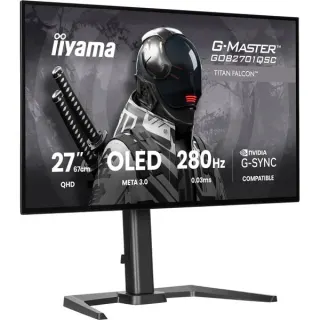iiyama G-Master GOB2701QSC-B1 OLED, Gaming-Monitor (68.6 cm (27 Zoll), schwarz, QHD, HDMI, DP, USB-Hub, 280Hz Panel)