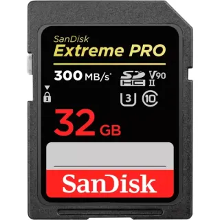 SanDisk Extreme PRO 32 GB SDHC, Speicherkarte (schwarz, UHS-II U3, Class 10, V90)