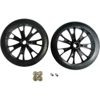 HUDORA Ersatzrollenset Crossover für BigWheel 205 (schwarz, 2 Stück)