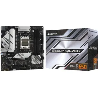 Biostar B650M-SILVER, Mainboard (schwarz/silber, B-Ware)