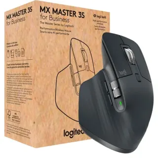 Logitech MX Master 3S for Business, Maus (graphit, 7 Tasten, Logi Bolt, Bluetooth, kompatibel mit PC/Mac/iPad/Android)