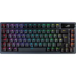 ASUS ROG Azoth, Gaming-Tastatur (gunmetal, DE-Layout, ROG NX Red, inkl. Schmiermittel-Kit)