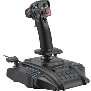 HORI ACE COMBAT 8: WINGS OF THEVE Flight Stick, Joystick (schwarz, für PS5, PS4, PC)