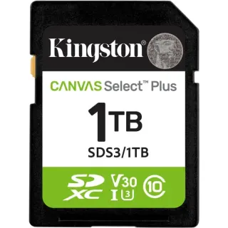 Kingston Canvas Select Plus 1 TB SDXC, Speicherkarte (UHS-I U3, Class 10, V30)
