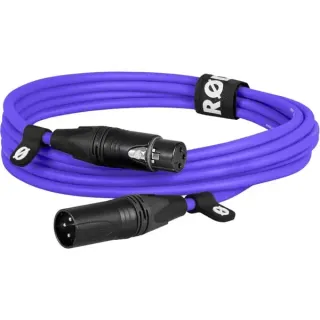 Rode Microphones Premium XLR-Kabel XLR3M-PU purple (lila, 3 Meter)