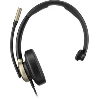 HP Poly Mission 815 Mono-USB-Headset (kabelgebunden) BULK (schwarz, USB Type-C und Type-A, PU-Leder-Ohrpolster (Oberflächenmaterial))