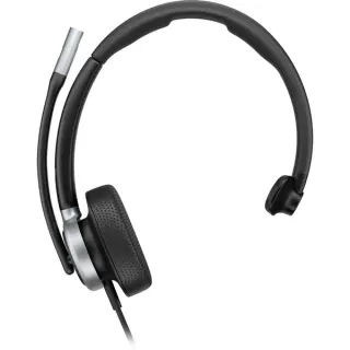 HP Poly Mission 615 Mono-USB-Headset (kabelgebunden) (schwarz, USB Type-C und Type-A, PU-Leder-Ohrpolster (Oberflächenmaterial))
