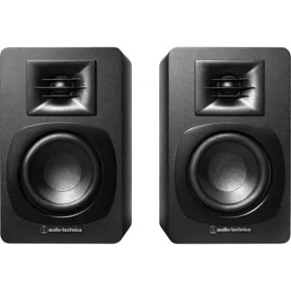 Audio-Technica Aktive Regallautsprecher AT-SP3X (schwarz, Bluetooth)