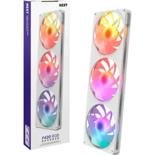NZXT F420 RGB, Gehäuselüfter (weiß, Reverse, 420 mm)