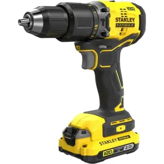 Stanley V20 Akku-Schlagbohrschrauber.(SFMCD715D2K-QW), 18Volt (schwarz/gelb, 2x Li-Ion-Akku 2,0Ah, in Koffer)