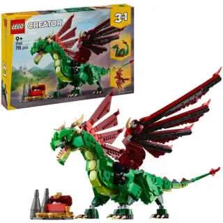 LEGO 31161 Creator 3-in-1 Grüner Drache, Konstruktionsspielzeug