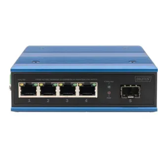 Digitus 4P Gigabit PoE Switch Ind. Unmanaged 1xSFP (B-Ware)