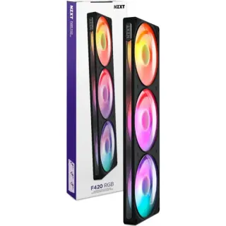 NZXT F420 RGB, Gehäuselüfter (schwarz, 420 mm)