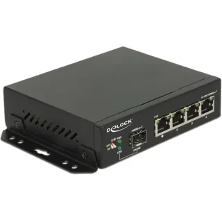 DeLOCK Switch Gigabit 4 Port + 1 SFP (B-Ware)