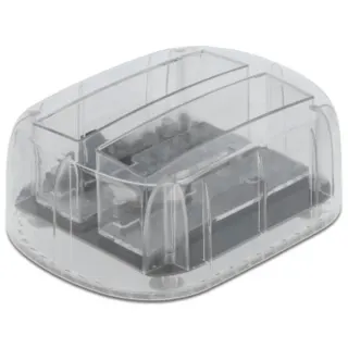 DeLOCK USB Type-C Dockingstation für 2 x SATA HDD / SSD (transparent)