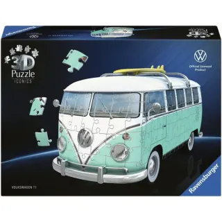 Ravensburger 3D Puzzle Iconics: Volkswagen T1 - Chrome Edition