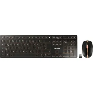 CHERRY DW 9100 SLIM, Desktop-Set (schwarz/bronze, DE-Layout, Cherry SX-Scherentechnologie)