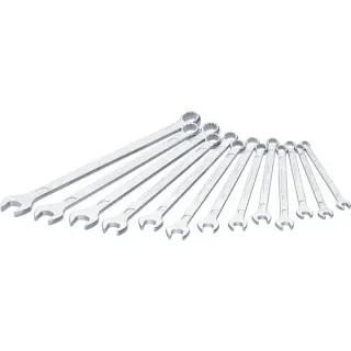 Hazet Ring-Maulschlüssel-Satz 600LG/13, 13-teilig, Schraubenschlüssel (verchromt, lang)