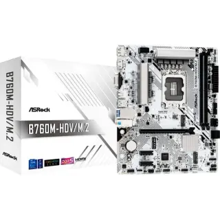 ASRock B760M-HDV/M.2 WHITE, Mainboard (weiß)