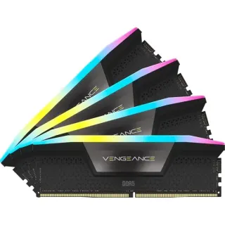Corsair DIMM 192 GB DDR5-5200 (4x 48 GB) Quad-Kit, Arbeitsspeicher (schwarz, CMH192GX5M4B5200C38, Vengeance RGB, INTEL XMP)