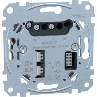 Merten Universal-Dimmer-Einsatz Typ MEG5171-0000 für ohmsche, induktive und kapazitive Lasten (Retail)