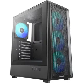 DeepCool CC550 4F, Tower-Gehäuse (schwarz, Tempered Glass )