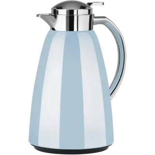 Emsa CAMPO Isolierkanne, 1 Liter (hellblau/edelstahl, QUICK TIP Verschluss)
