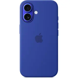 Apple Silikon Case mit MagSafe, Handyhülle (blau, iPhone 16)