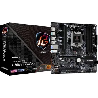 ASRock B650M PG LIGHTNING, Mainboard (schwarz/grau)
