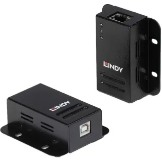 Lindy USB 2.0 Cat.6 Extender, USB-Extender (schwarz, 50m)