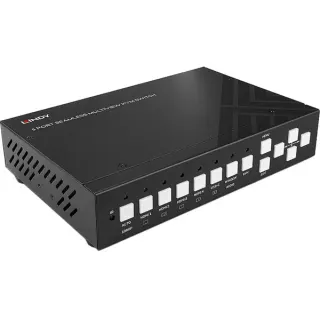 Lindy 5 Port KVM Switch Seamless Multiview, KVM-Switch (schwarz)